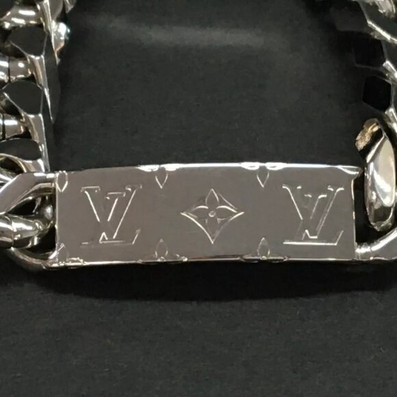 Louis Vuitton Chain Bracelet Monogram Silver Tone - Picture 2 of 7